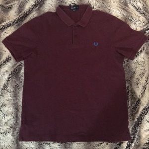 Fred Perry maroon polo